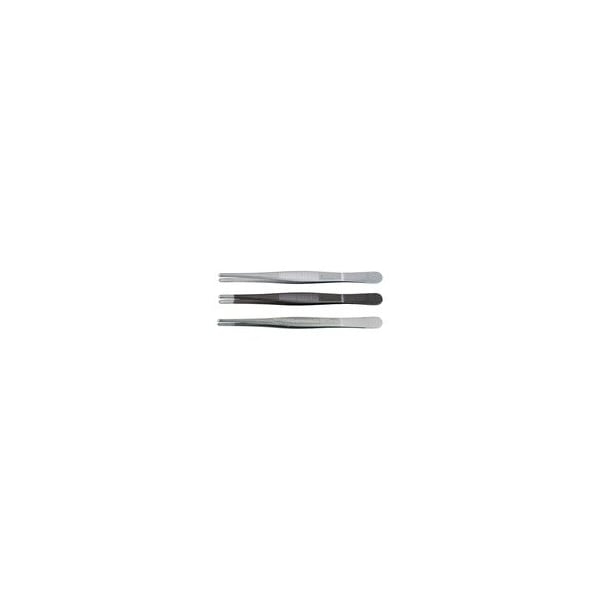 Tweezers- rounded tips 3 mm wide- 145 mm- form 40- Material: AM